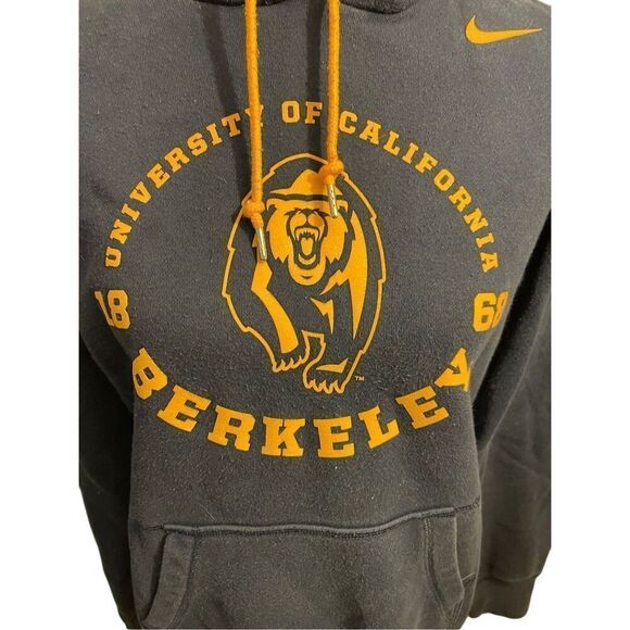 University of California Berkeley Women’s Nike Navy Blue & Gold Pullover Hoodie - Picture 8 of 9